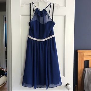 Alfred Angelo blue dress size 2 polyester